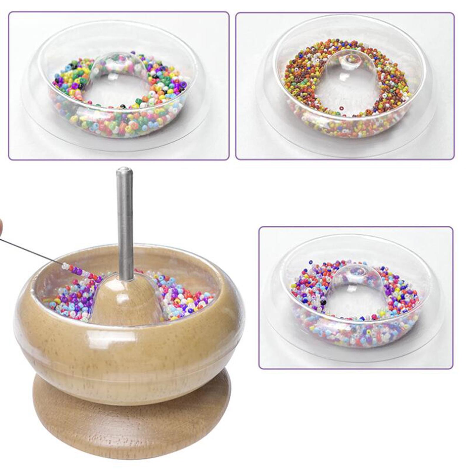 The Art And Craft Of Jewelry - ビーズスピナーボウル 稼ぎの良いビーズを素早く効率的に紐でつなぐ シードビーズ用ビーズボウル 粘土ビーズ用 ジュエリー作り アートクラフト用