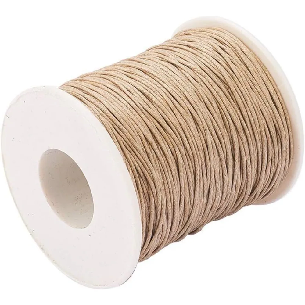Macrame Cord Cotton - 100 ヤード ワックス コード コットン、ワックス コットン糸