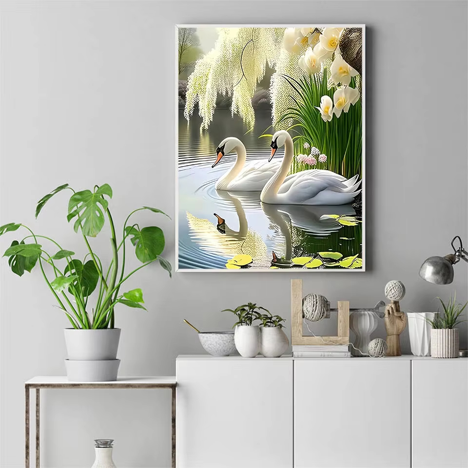 ペイントバイナンバーズキット 大人初心者向け 40X50CM - Letter S Art Craft のレビューと価格