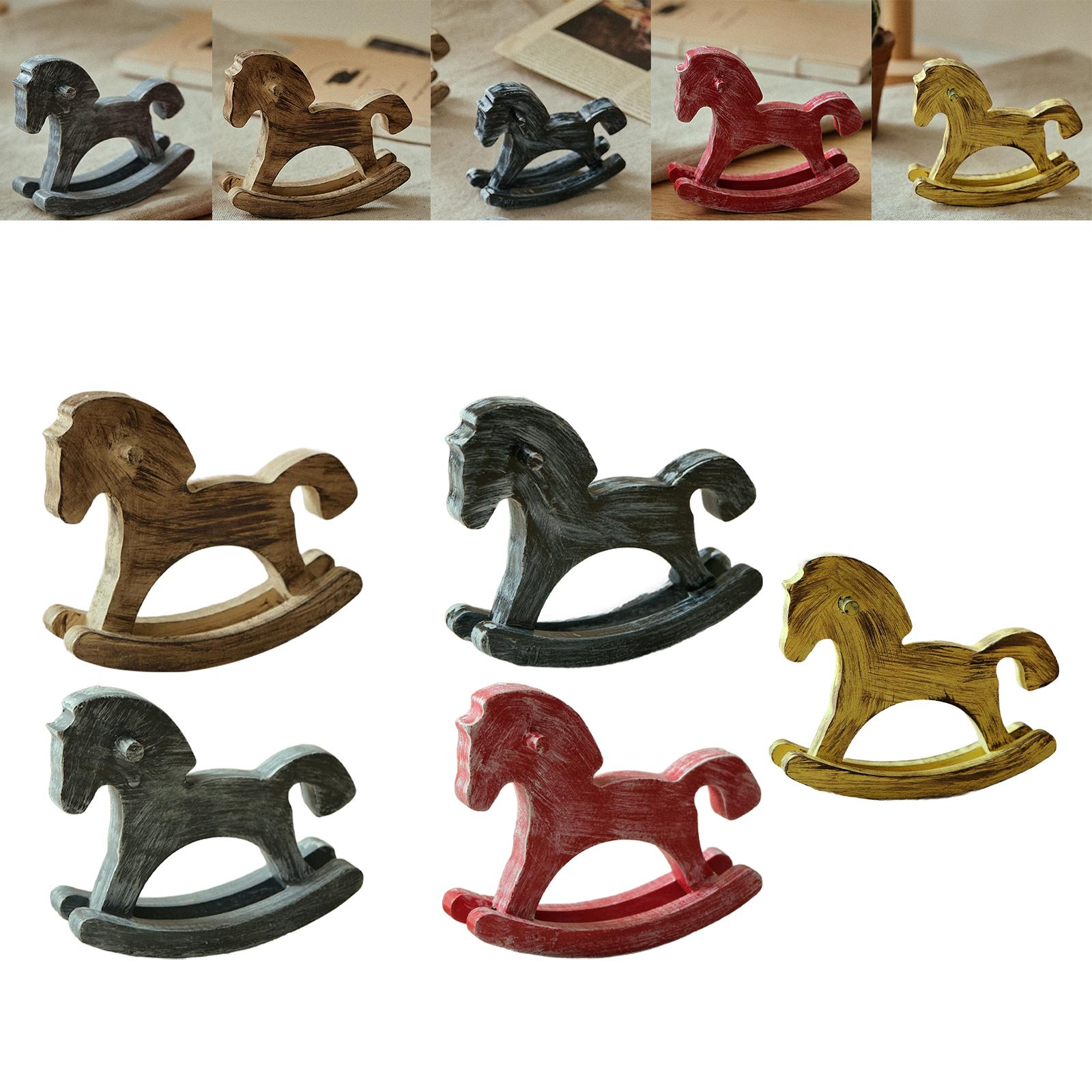 木製ロッキングホース ホームアクセント アートクラフト デス - Art Craft Horse のレビューと価格