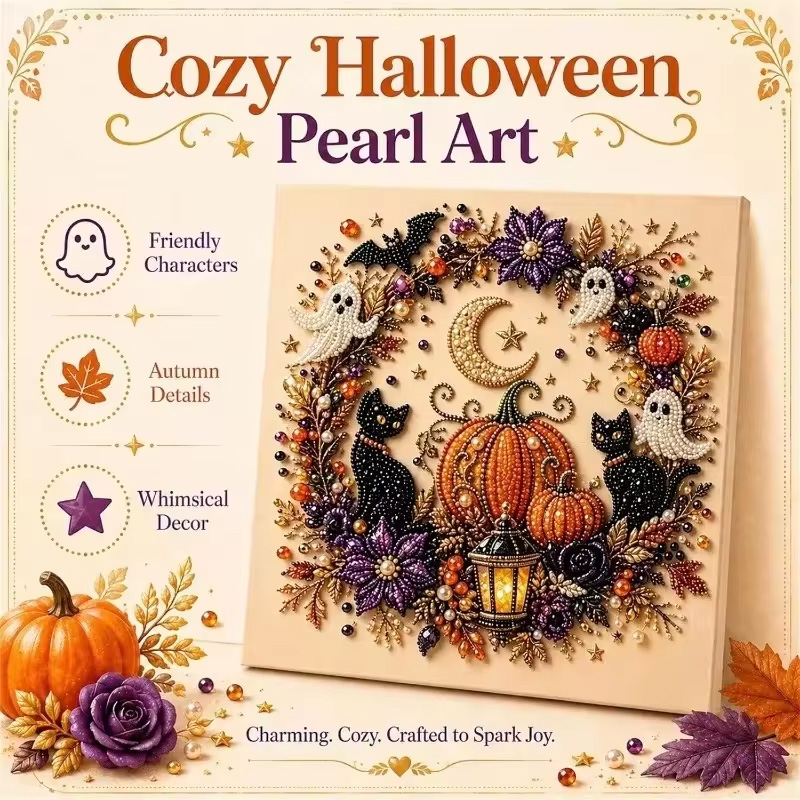 @ハロウィン ゴーストパールアートキット 大人用 DIYパー - Art Craft Adult のレビューと価格