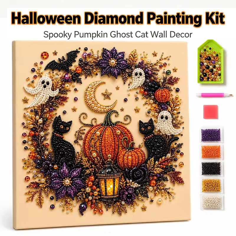 @ハロウィン ゴーストパールアートキット 大人用 DIYパー - Art Craft Adult のレビューと価格