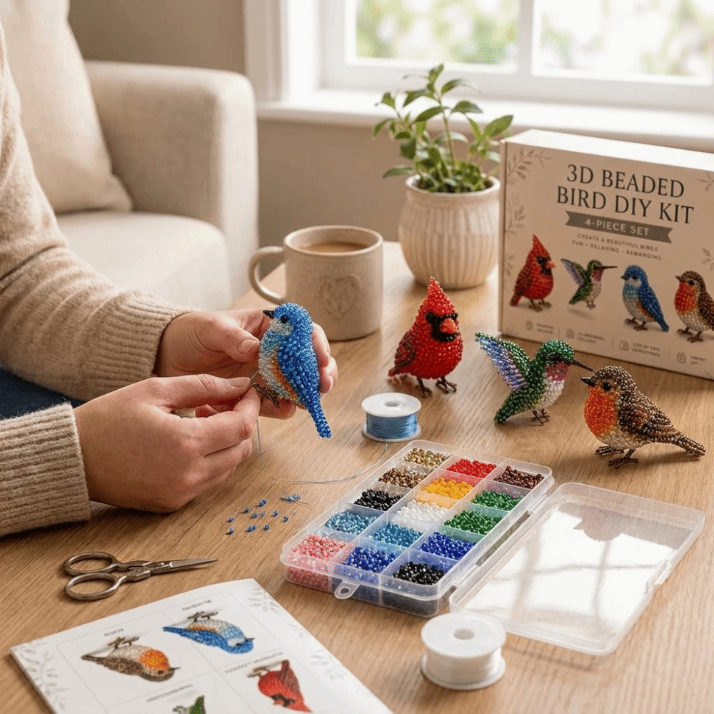 手作りDIY動物ビーズ刺繍キット カラフルな小さな3Dビーズ - The Art And Craft Of Jewelry のレビューと価格