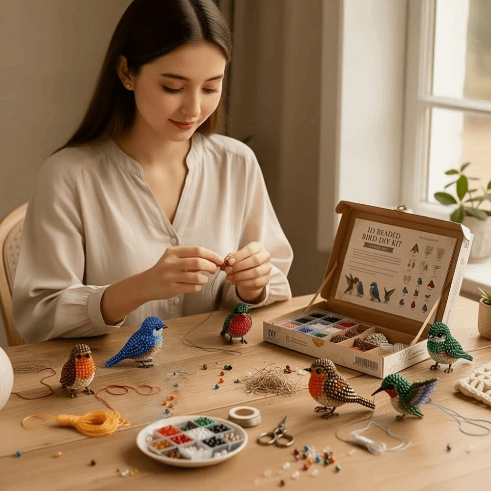 手作りDIY動物ビーズ刺繍キット カラフルな小さな3Dビーズ - The Art And Craft Of Jewelry のレビューと価格