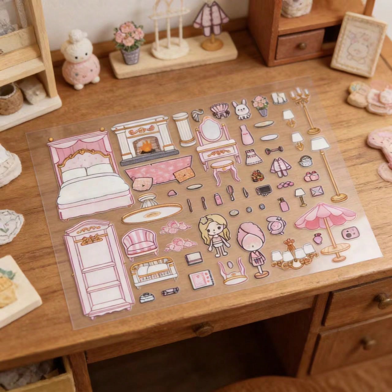 ピンクの桜の木ホテルの部屋DIYキッズクラフトステッカーキッ - Art Craft 3 Year Old のレビューと価格
