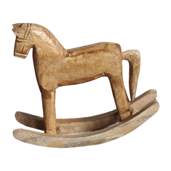 木製馬像装飾芸術工芸品かわいいクリエイティブロッキングホース - Art Craft Horse のレビューと価格