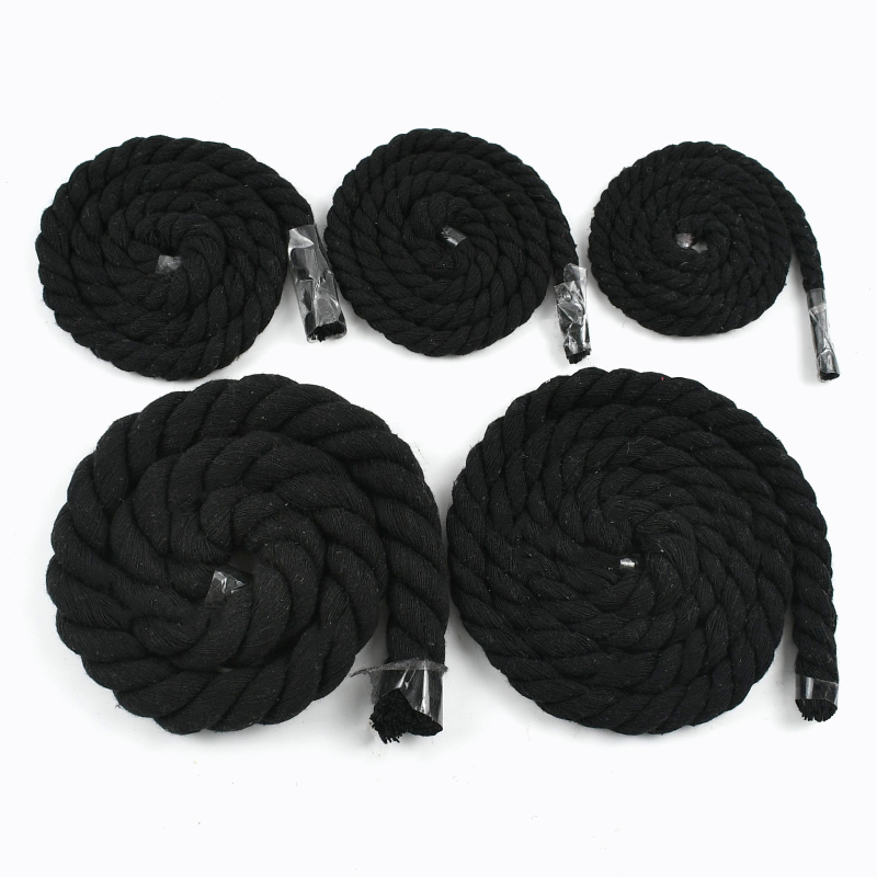 1-5M 5-20mm ブラック 3本撚り綿コード バッグ編 - Macrame Cord Cotton のレビューと価格
