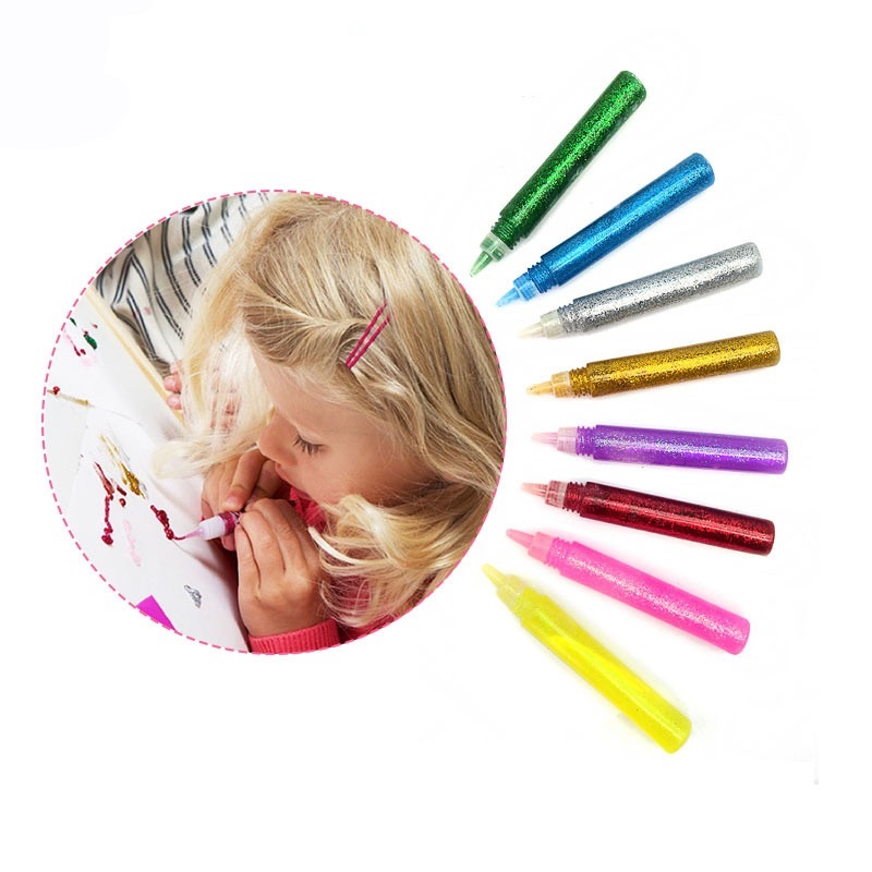 子供のための着色グリッターパウダー,芸術的な描画のための接着 - Art Craft 3 Year Old のレビューと価格