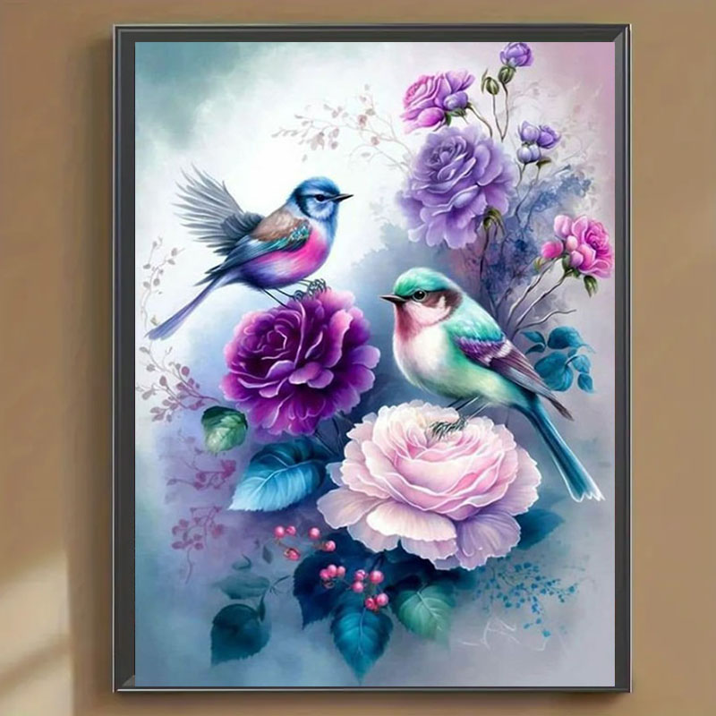 鳥のさえずりと花の香りのダイヤモンドペインティングセット1セ - Art Craft Adult のレビューと価格
