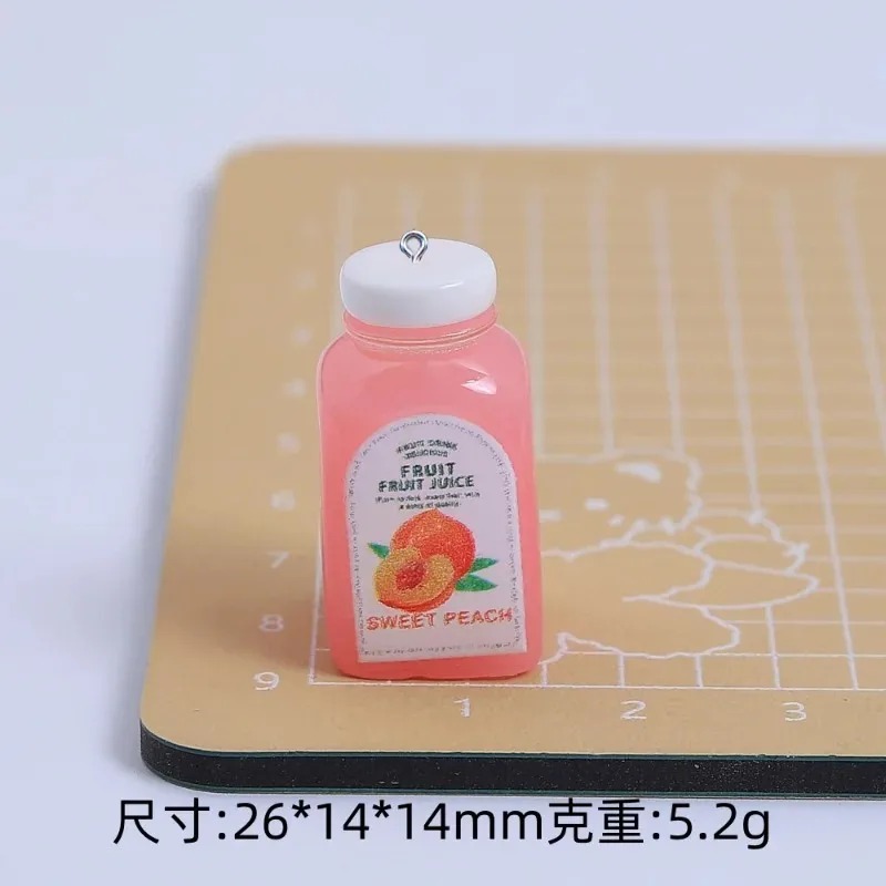 10個入り かわいいミニ3Dチェリーオレンジジュースボトル  - Art Craft Resin のレビューと価格