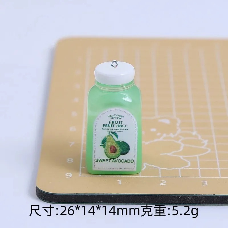 10個入り かわいいミニ3Dチェリーオレンジジュースボトル  - Art Craft Resin のレビューと価格