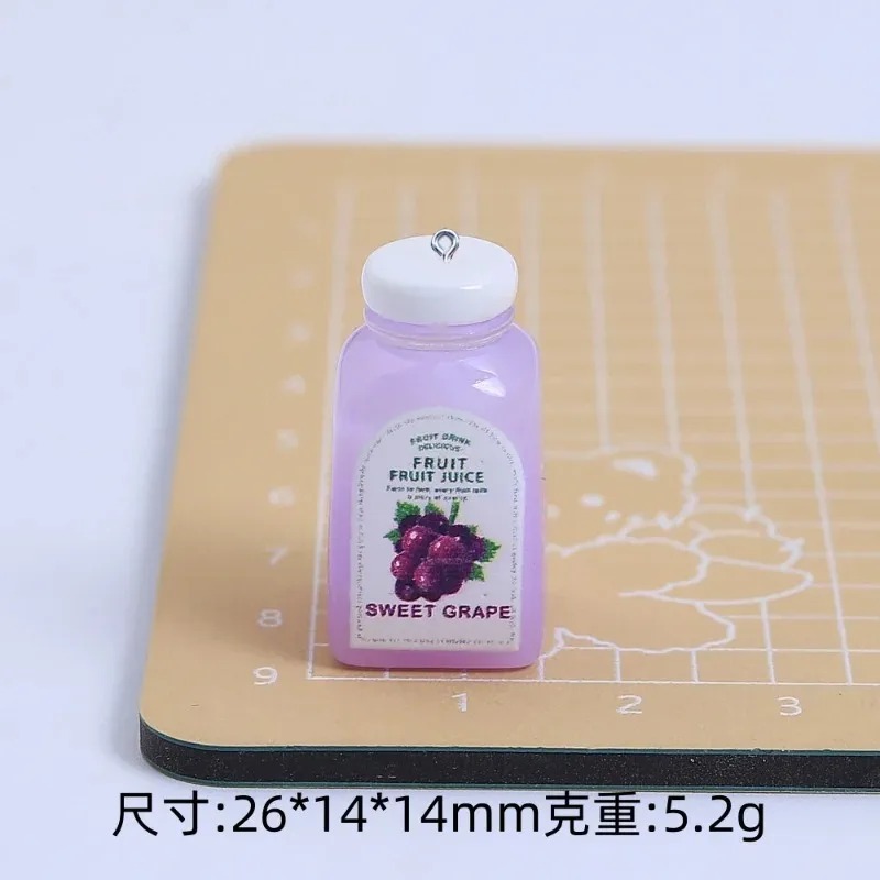 10個入り かわいいミニ3Dチェリーオレンジジュースボトル  - Art Craft Resin のレビューと価格