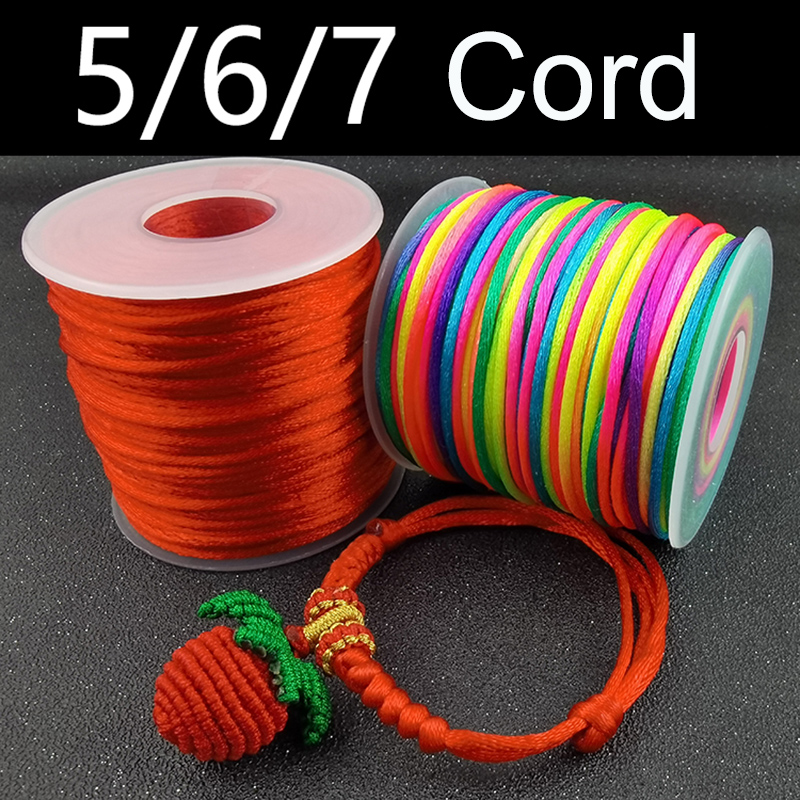 ブレスレット用ナイロン糸,ジュエリー作り用編組糸,中国の結び - Macrame Cord Cotton のレビューと価格