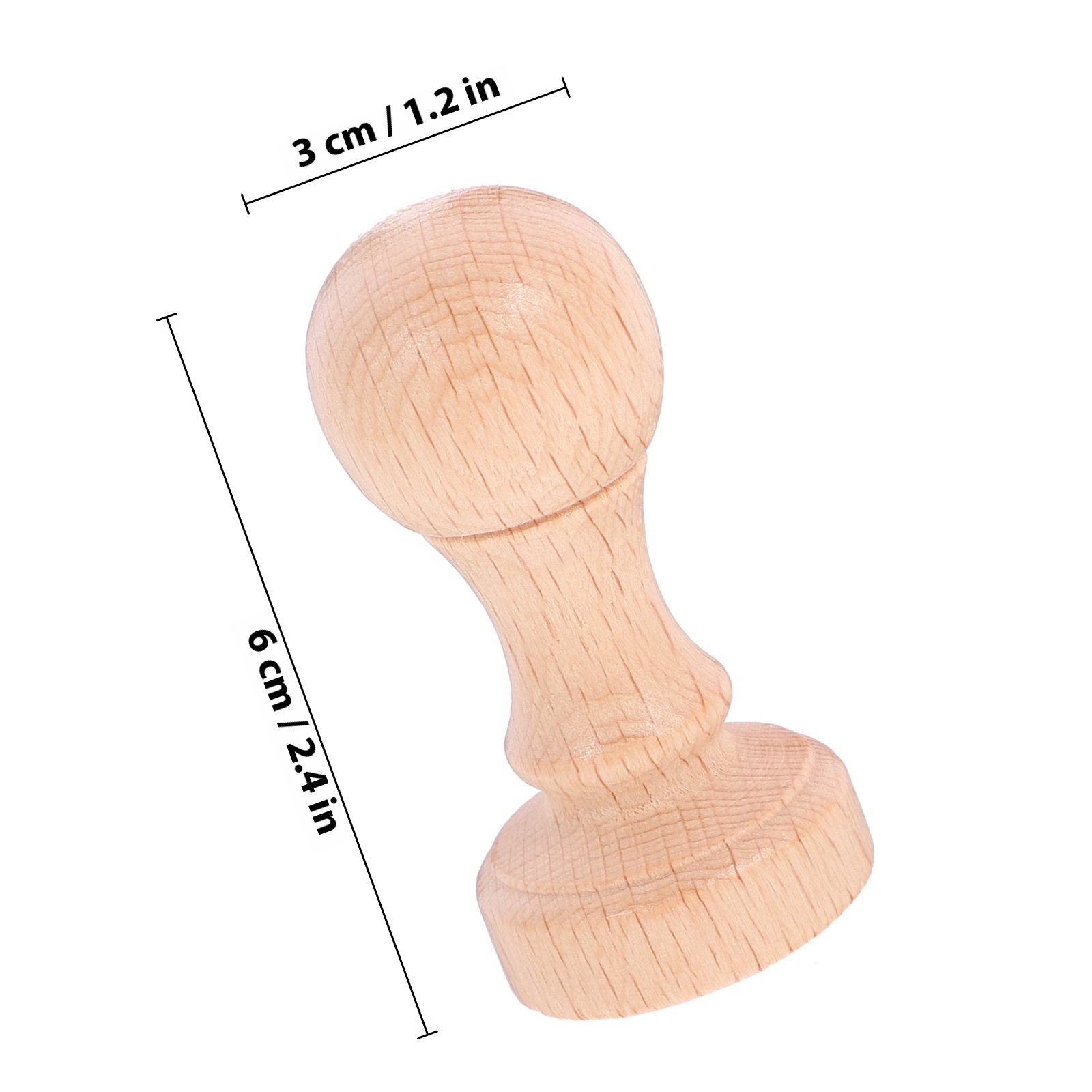 2個入り軽量木製スタンプセット、角が丸いブランクスタンパー、 - Letter S Art Craft のレビューと価格