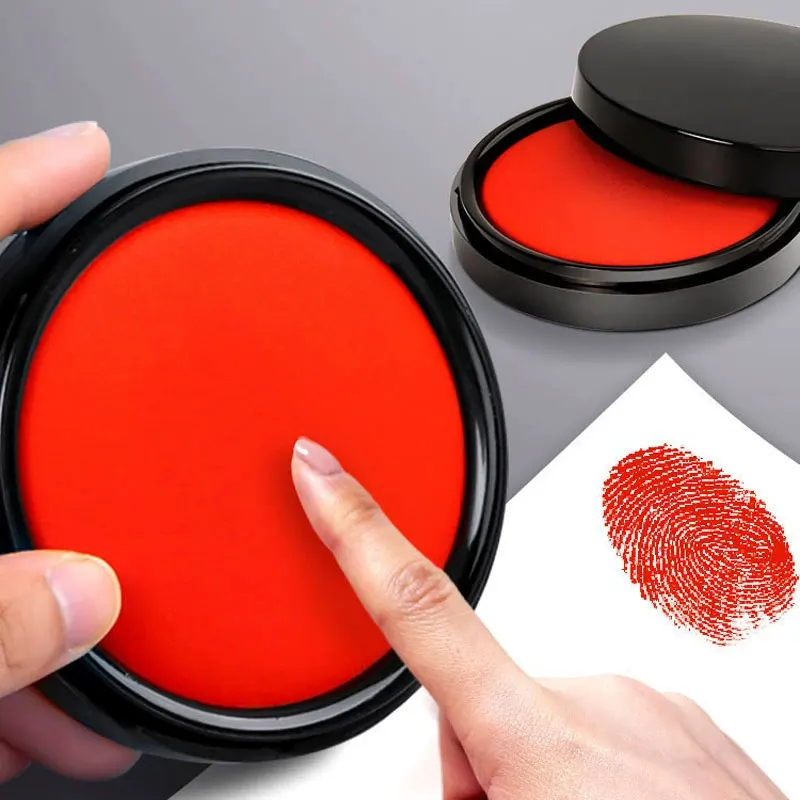 2個入り 赤 指紋複製や事務用品に最適 スタンプ用赤インクパ - Stamping Ink Pad のレビューと価格