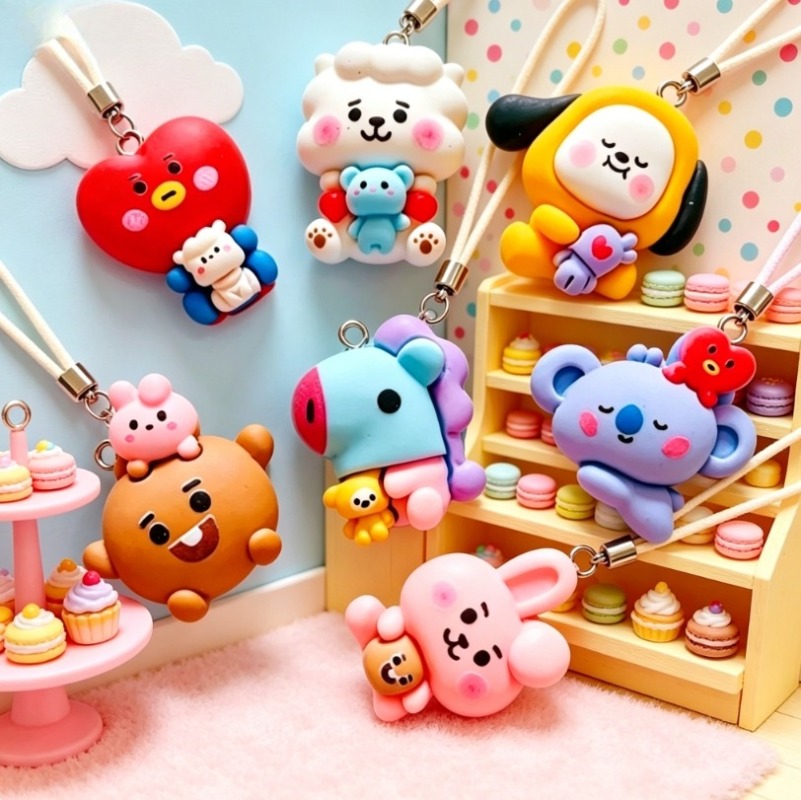 7 個 BT21 樹脂漫画チャーム DIY アクセサリークラ - Art Craft Resin のレビューと価格