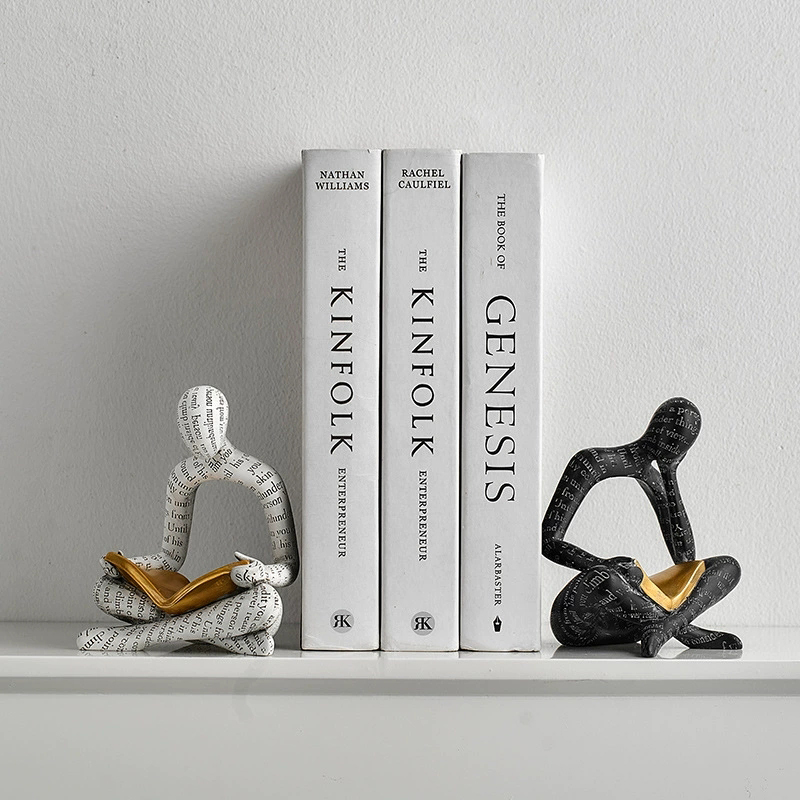 読書像の装飾品、文字入り中空樹脂工芸品、カップルアート、テレ - Letter S Art Craft のレビューと価格