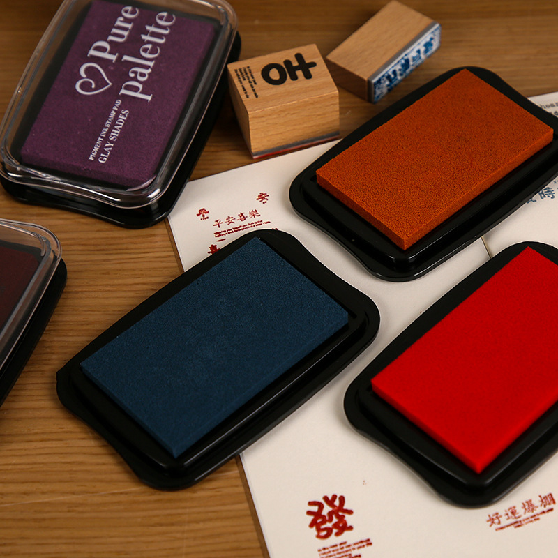 12 色ヴィンテージソリッドカラー大型インクパッドスタンプ  - Stamping Ink Pad のレビューと価格