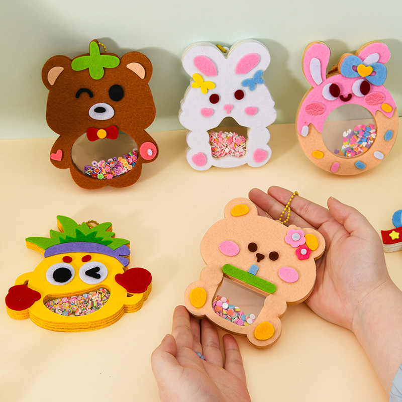 DIY動物シェイクペンダントアートクラフトキット 子供 男の - Art Craft 3 Year Old のレビューと価格