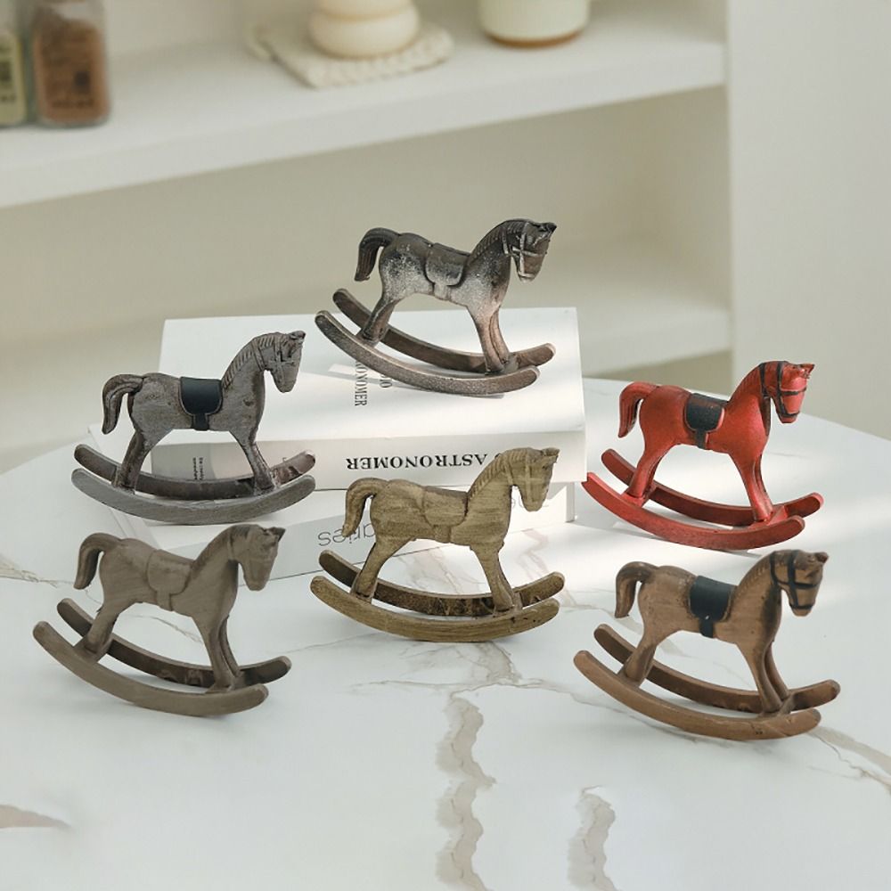 クリエイティブデザイン木製馬木製ロッキングホース木製工芸品北 - Art Craft Horse のレビューと価格