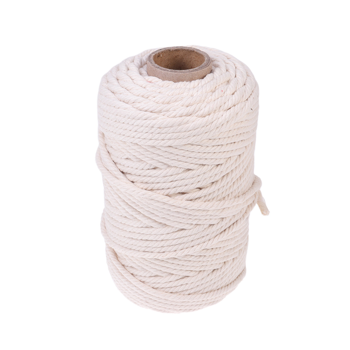 100M天然コットンロープ 5mm 無漂白コットンコード 手 - Macrame Cord Cotton のレビューと価格