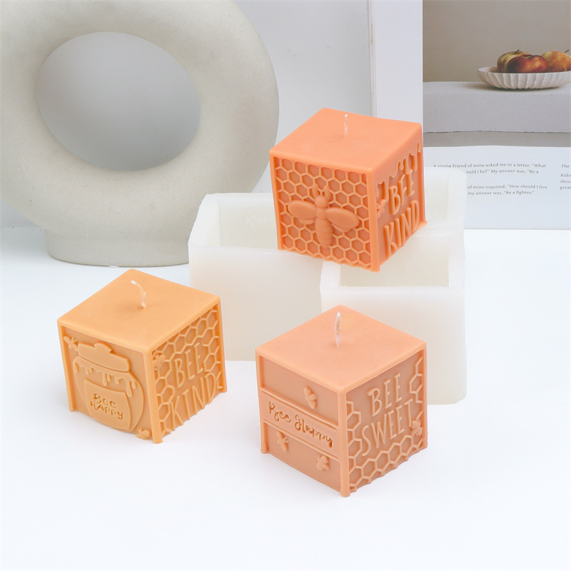 3DハニカムピラービーシリコンキャンドルモールドDIY刻印「 - Letter S Art Craft のレビューと価格