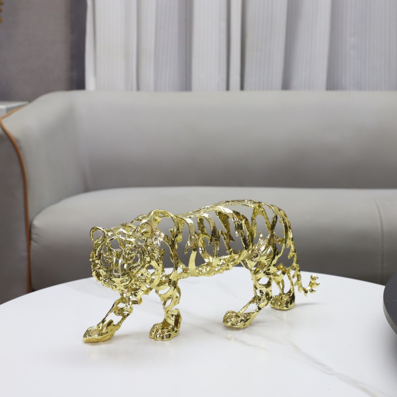 金属工芸品 人工動物彫刻 金色の透かし彫り ライオン 馬 象 - Art Craft Horse のレビューと価格