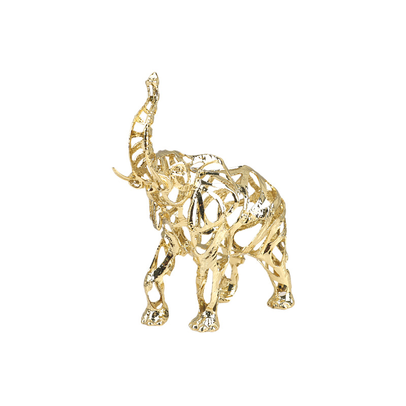 金属工芸品 人工動物彫刻 金色の透かし彫り ライオン 馬 象 - Art Craft Horse のレビューと価格