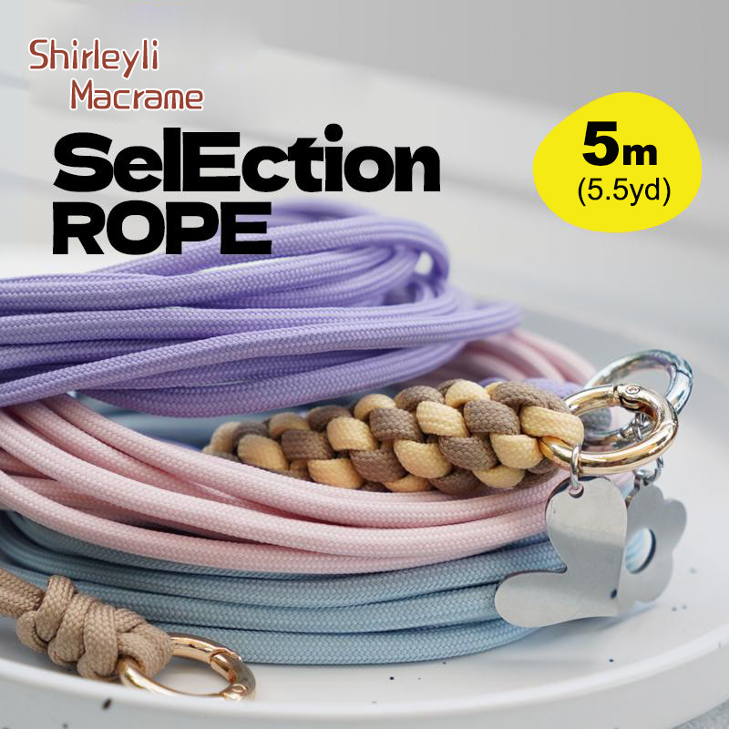 5mm マクラメ ポリエステル 編み紐 DIY マクラメ リ - Macrame Cord Cotton のレビューと価格