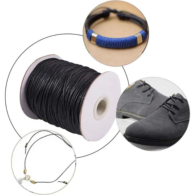 1 ロール 100 ヤードワックスコード綿ワックス綿糸 1. - Macrame Cord Cotton のレビューと価格